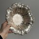Antique metal salad bowl