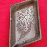 Vide pohe en grès Vallauris motif fleuris