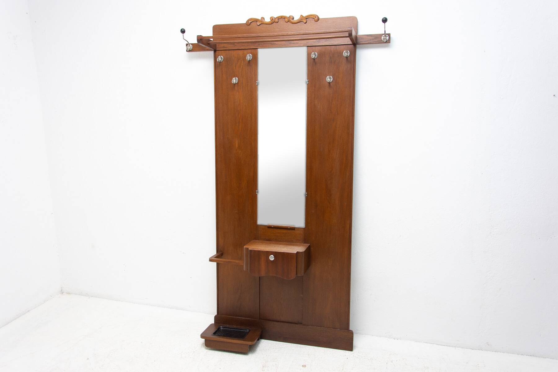 Porte-manteau et porte-chapeau Art Nouveau, vers 1910, Autriche-Hongrie