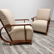 Paire de fauteuils art déco restaurés
