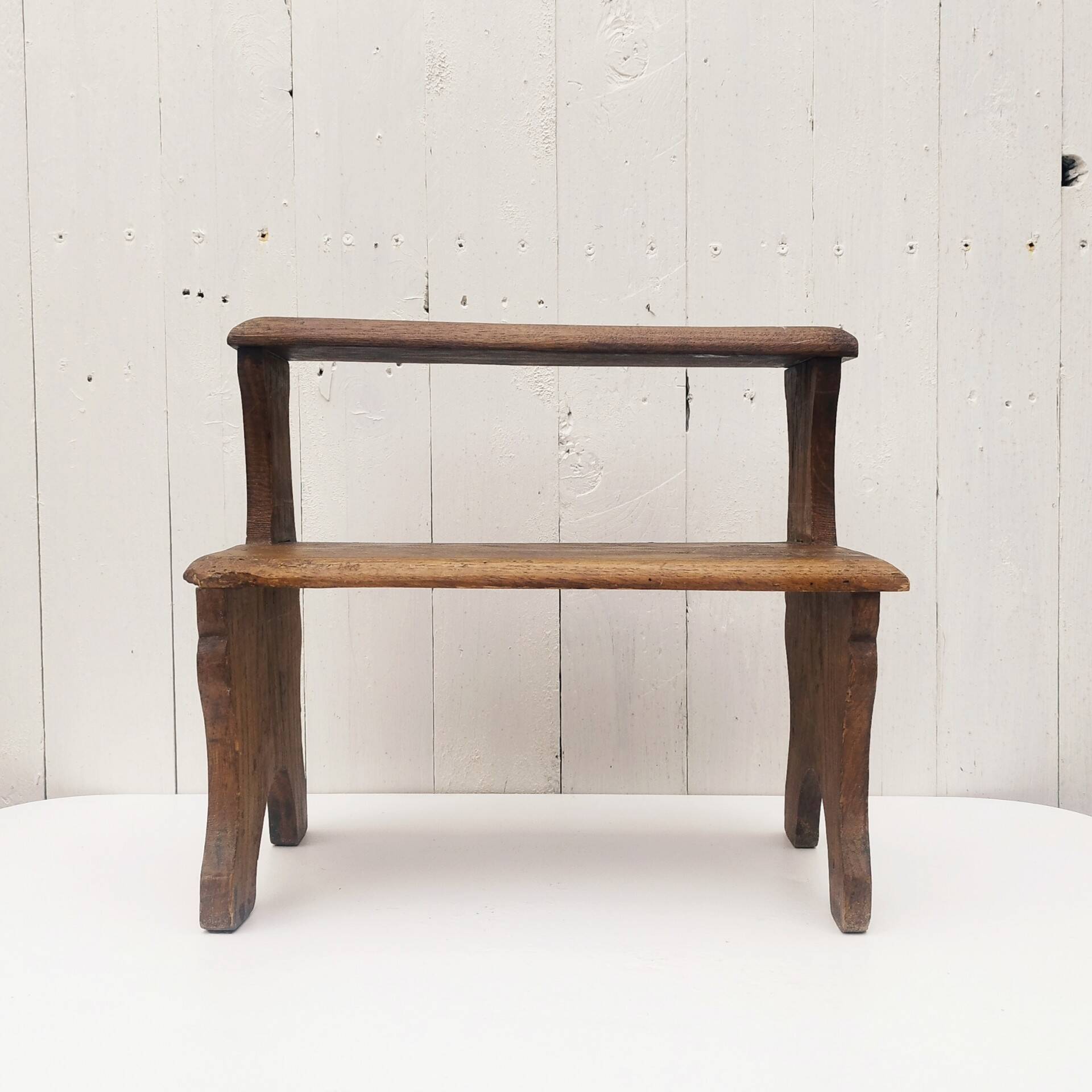 Wooden step stool vintage country decoration