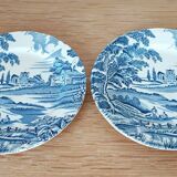 2 decorative plates in English porcelain - English Style