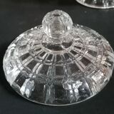 Sucrier ou bonbonnière en verre ancien