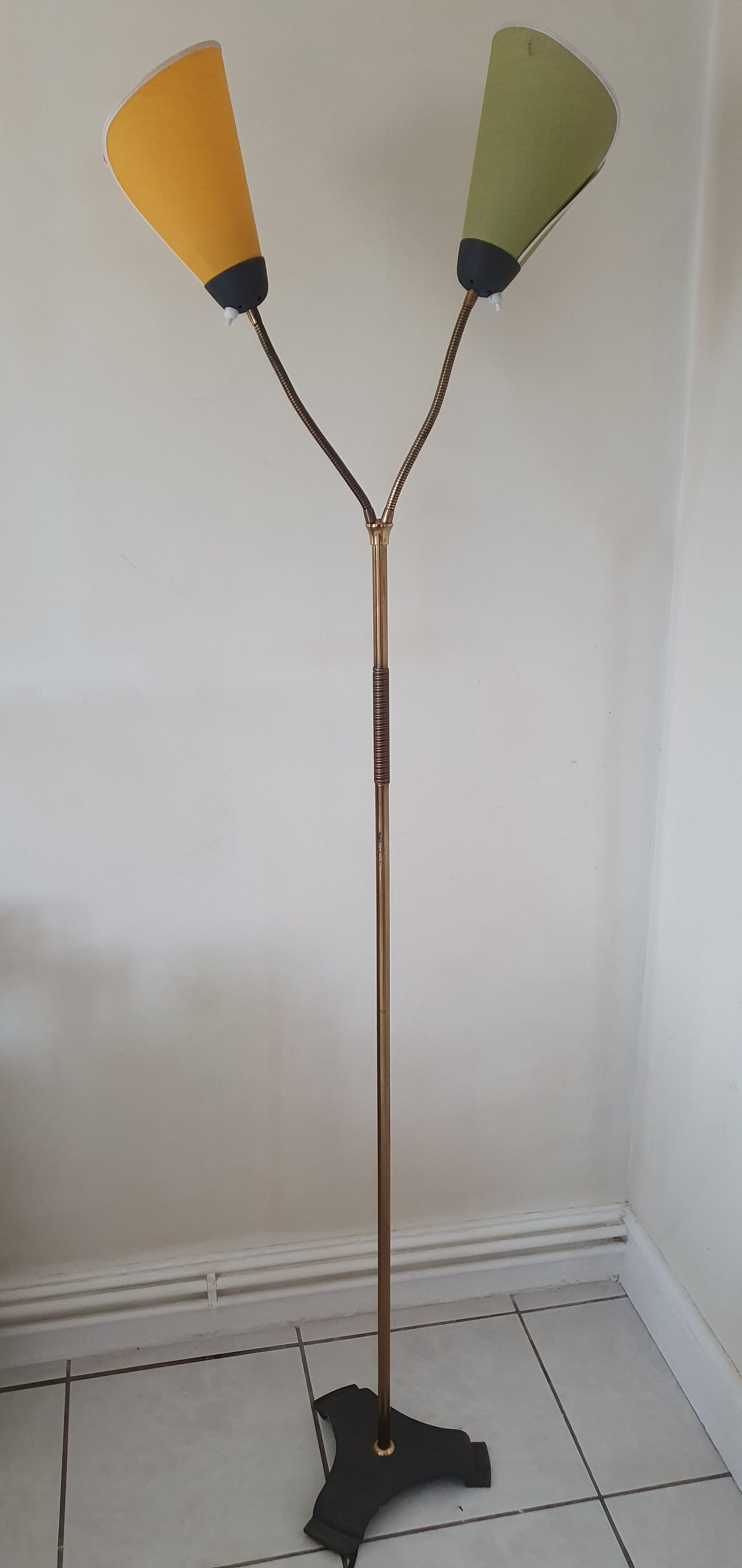 Adjustable floor lamp from the 1950s to 1960s