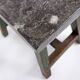 Industrial Console/table bluestone top and green weathered wood