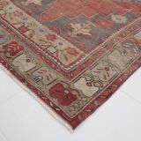 4x9 Rug For Entrway Red Classic Oriental Vintage Rug, 111x263Cm SK 3884