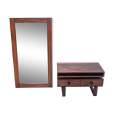 Commode avec miroir, design danois, années 1960