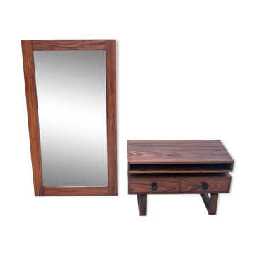 A chest of drawers with a mirror, Danish design, 1960s