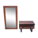 Commode avec miroir, design danois, années 1960