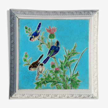 Dessous de plat longwy motif oiseaux