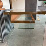 Desk glass structure