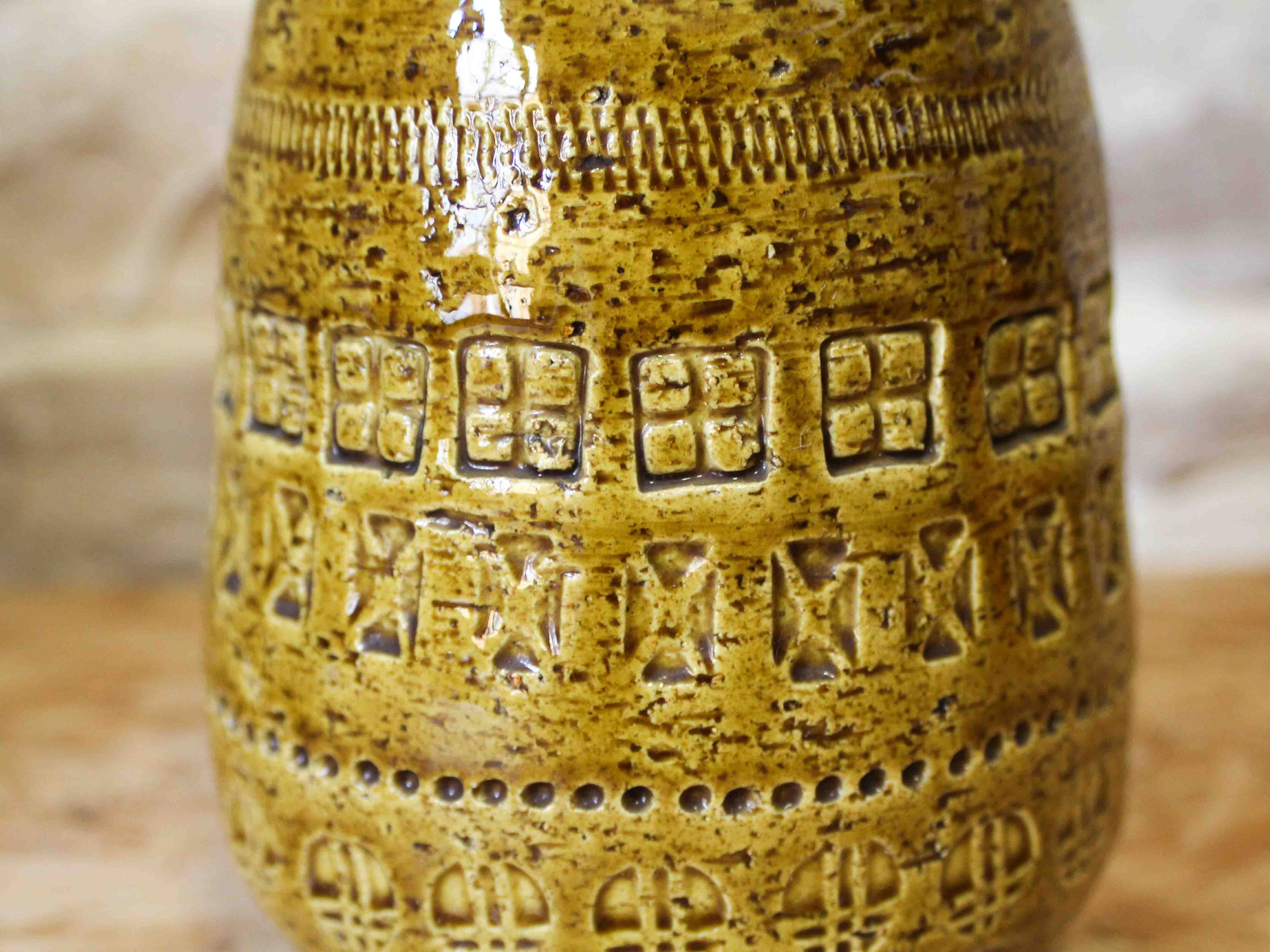 Ceramic vase glazed by Aldo Londi for Bitossi