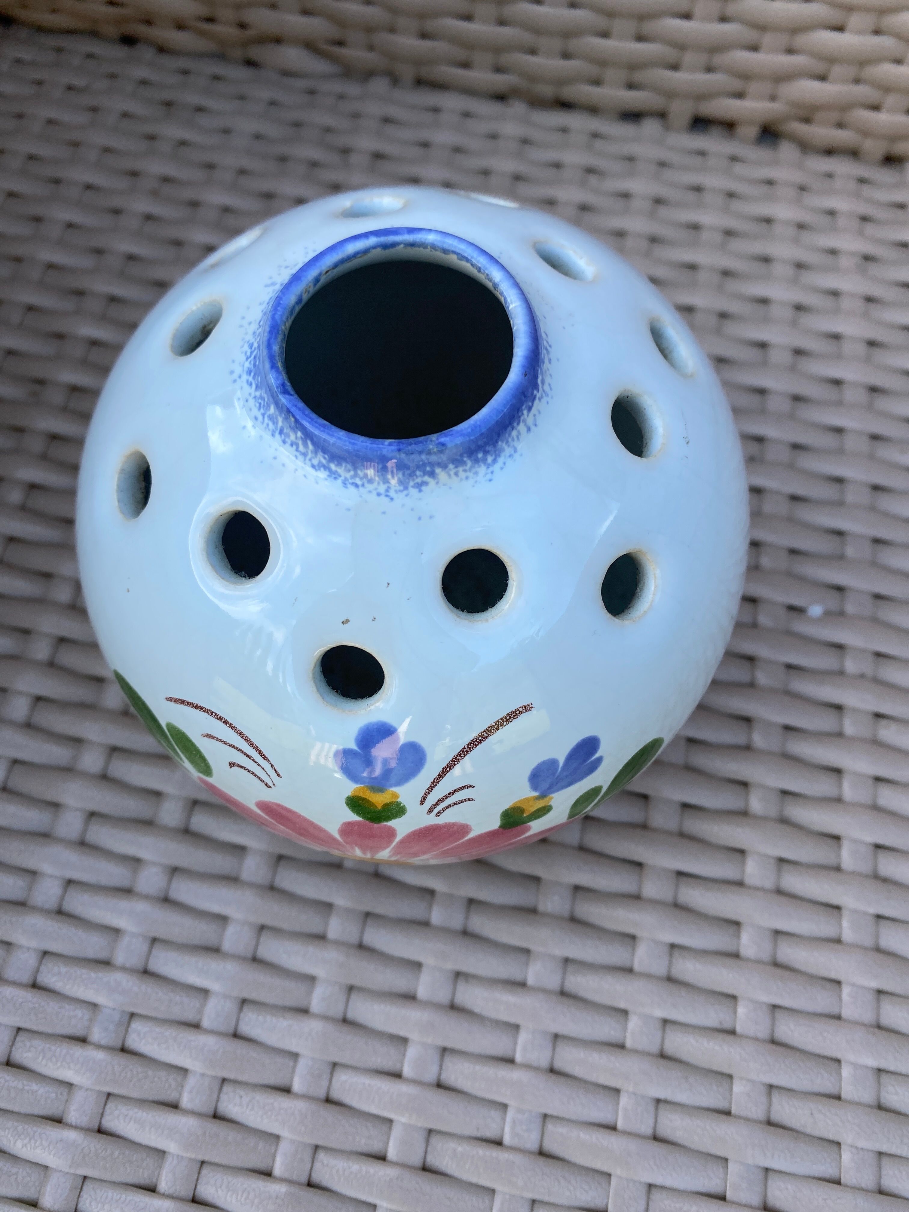 Vase boule pique fleurs pornic Laken