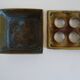 Scandinavian design ashtray in vintage bronze Ultima an 70