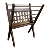 Vintage magazine rack 1960 Cees Braakman vinyls magazines - 56 x 45 cm