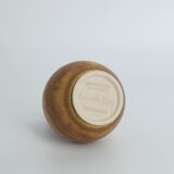 Mid-Century Scandinavian Modern Collectible Small Brown Stoneware Vase by Gunnar Borg for Höganäs