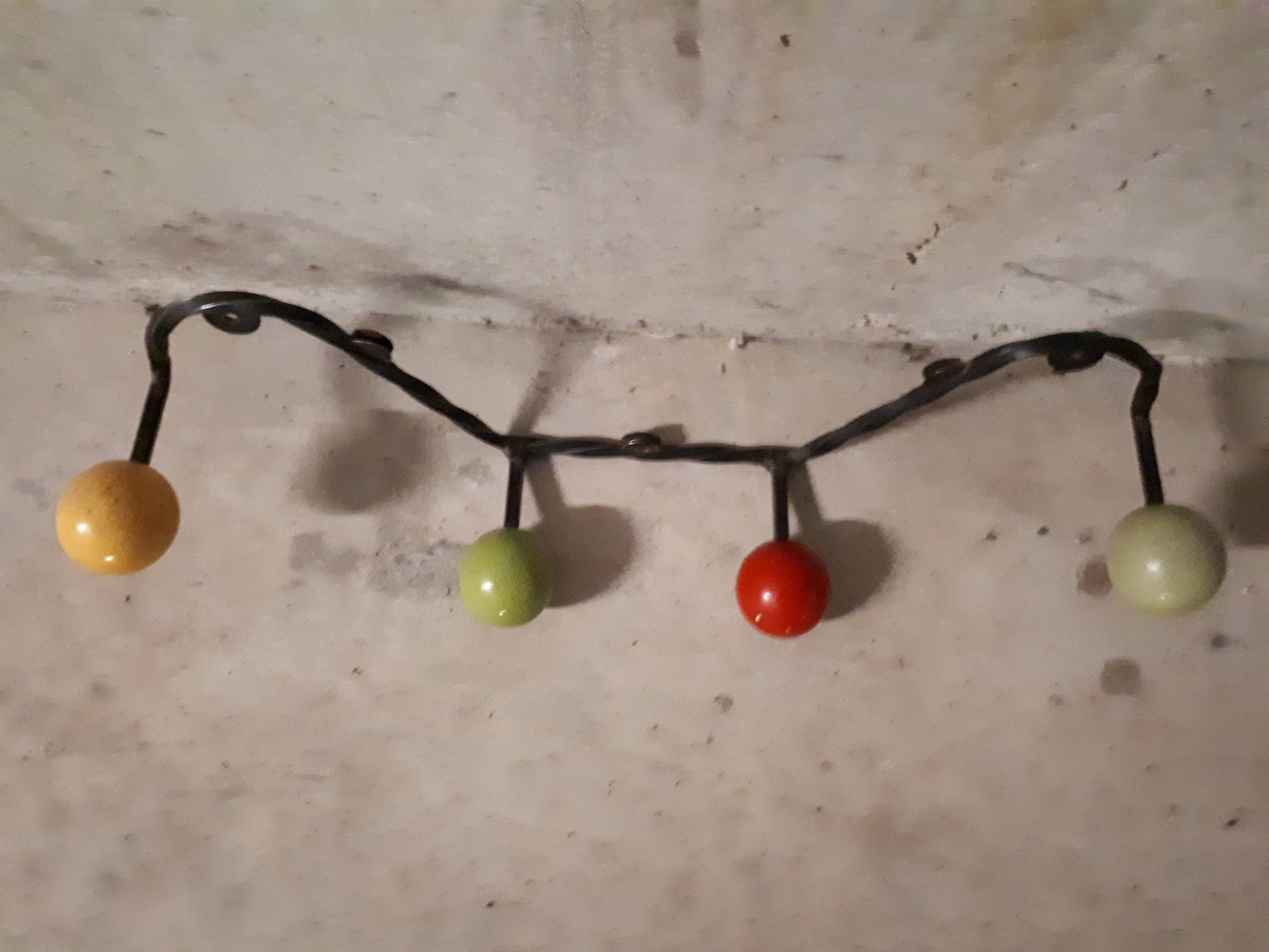 Patère boules des années 50