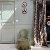 Fauteuil crapaud en velours vert