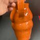 Unusual Pitcher Ceramic in stoneware or glazed earth Signed EL