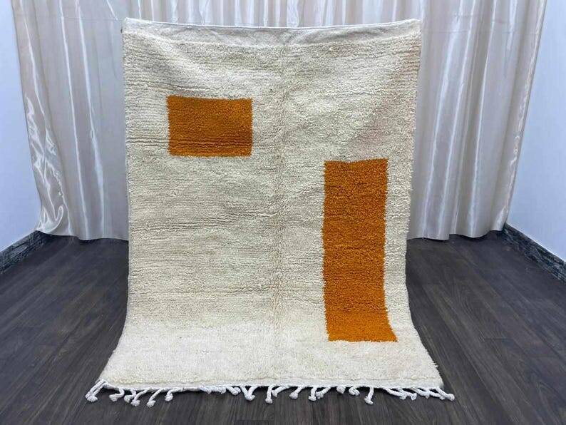 Tapis beni ouraine tissè main traditionnelle taille 155 x 257 cl
