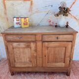 Magnificent vintage rustic raw wood buffet