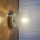 Applique ou plafonnier globe vintage en verre