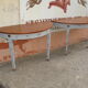 Pair of directoire mahogany style console