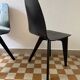 90s designer chairs in lacquered curved wood (X2)