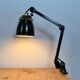 Industrial Green Enamel Adjustable Table Lamp, 1960s