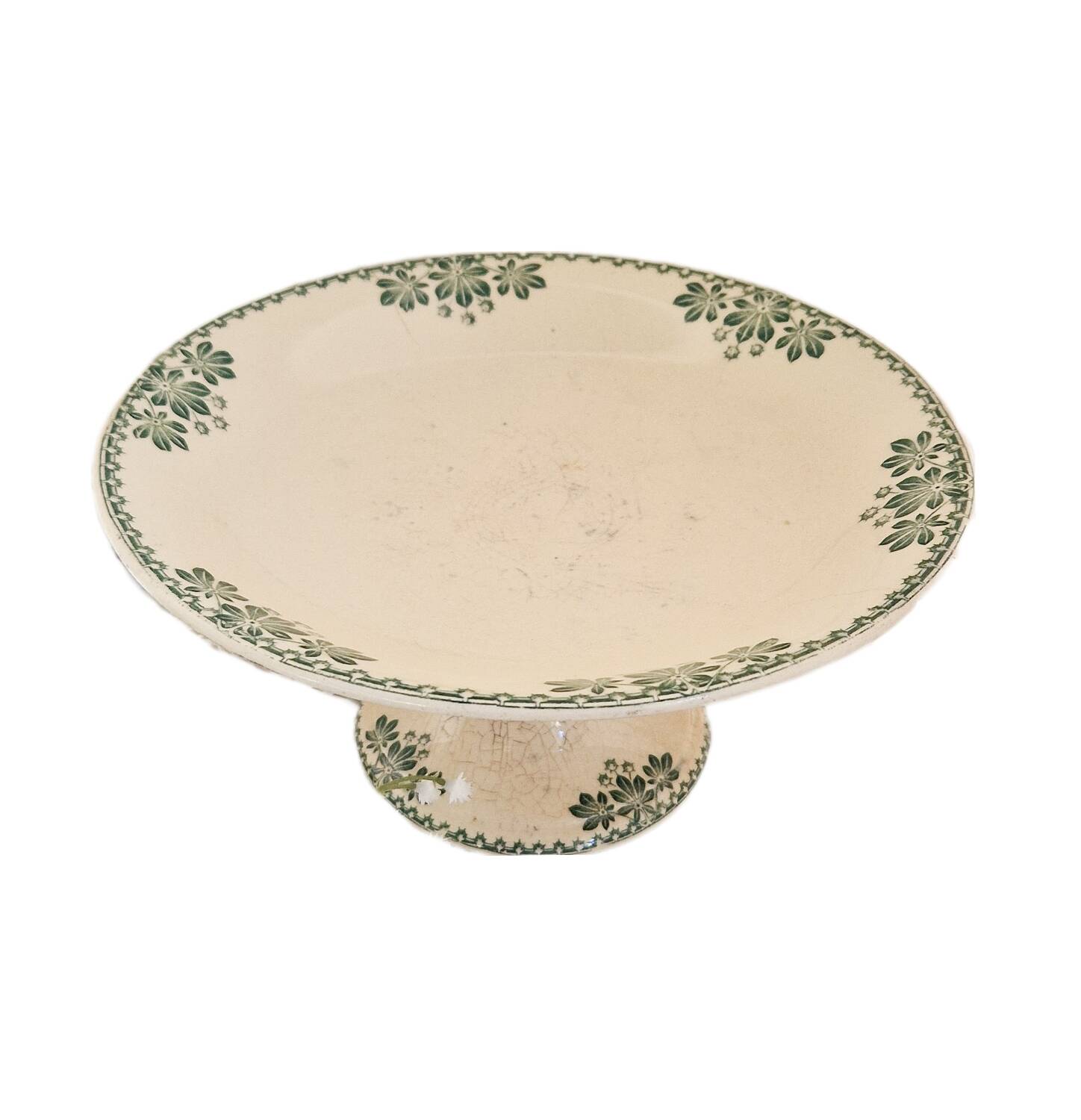 Vintage Terre de Fer compote bowl, Harlem model