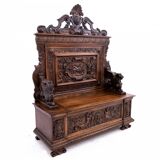 Renaissance style chest, France, circa 1870.