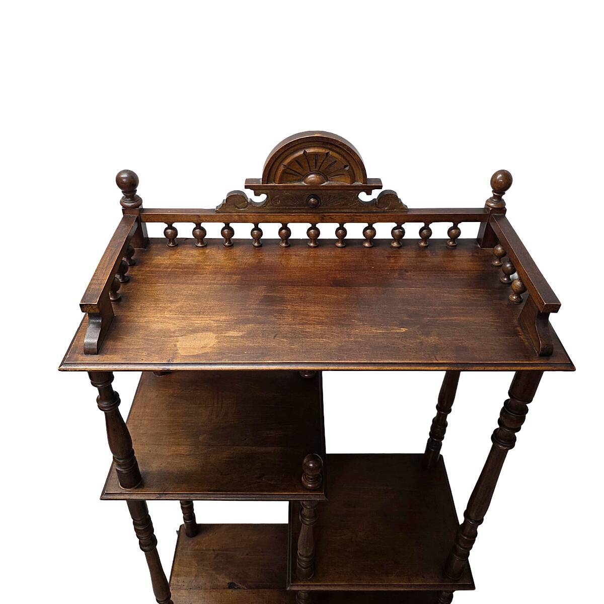 Meubles anciens en noyer à plusieurs niveaux, fin du XIXe siècle