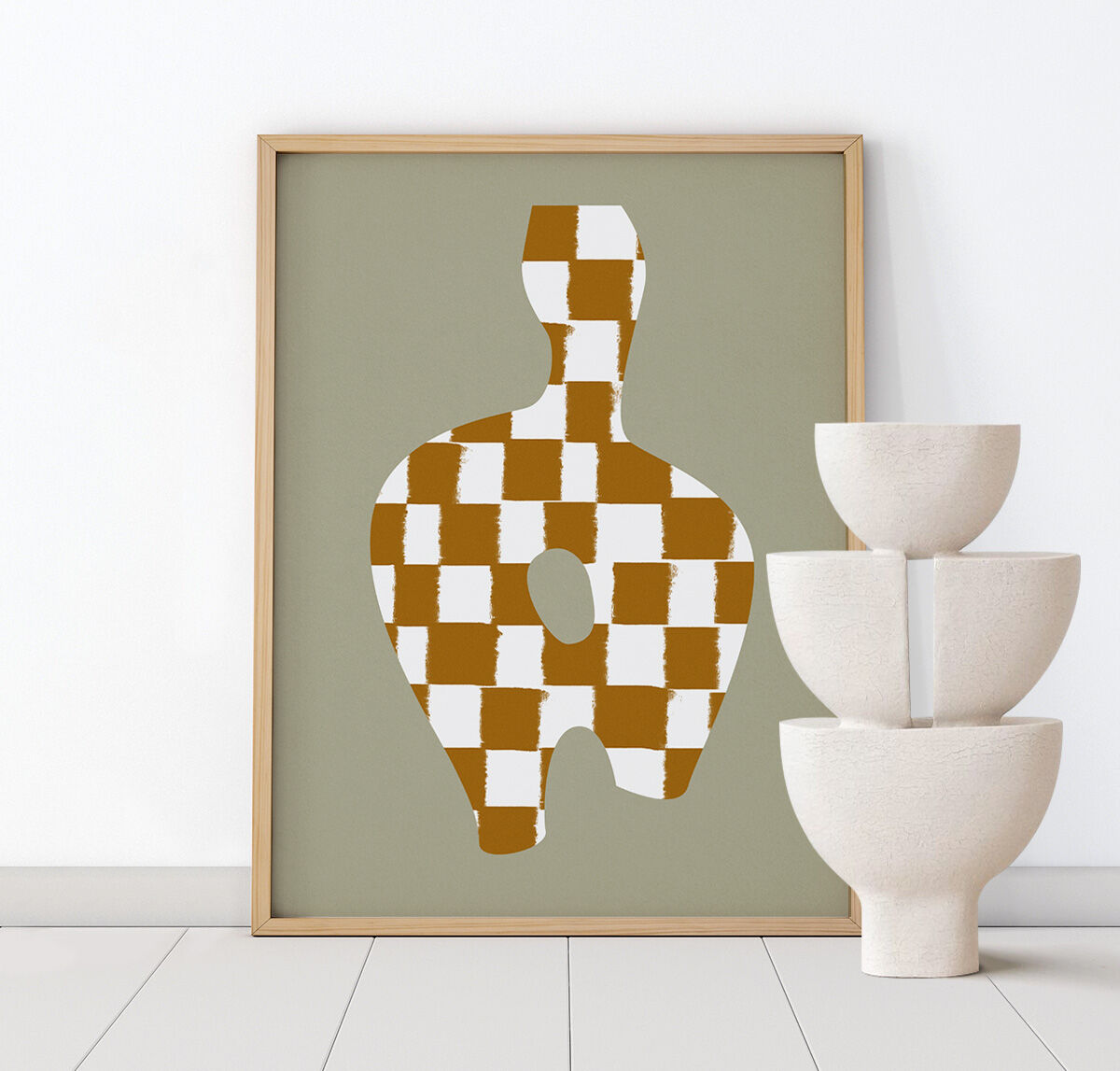 Chequers giclee art print, 50x70cm