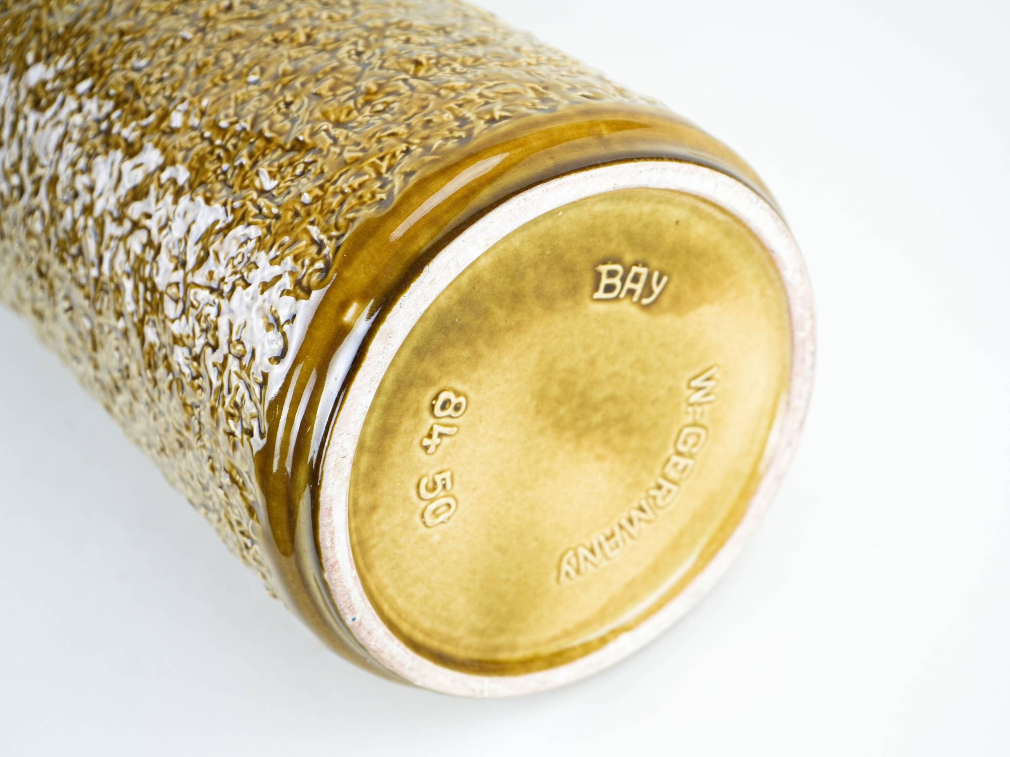 Vase en céramique de BAY Keramik avec glaçure Fat Lava, Allemagne, années 1970