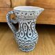 Pitcher Jean Austruy ceramic Vallauris gray black white