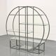 Bauhaus ronde en tubulaire chromé et verre