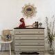 Commode design vintage 40 50 shabby chic gustavien patine