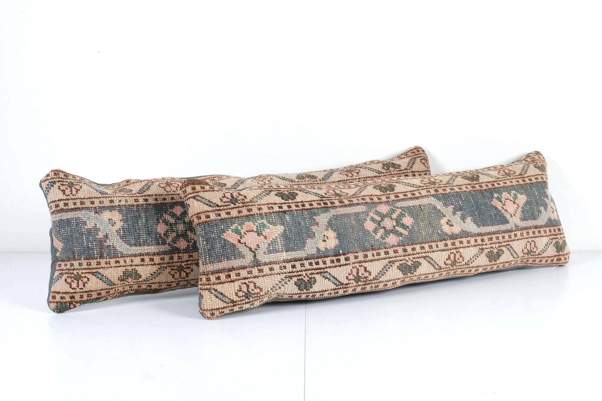 Lot de 2 housses de coussin turque vintage 30x91 cm