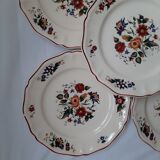 Lot 8 assiettes plates Sarreguemines Marly (2)