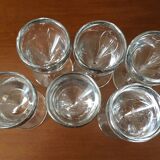 Set 6 verres à alcool années 50