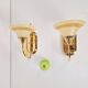 Art Nouveau Regency Brass Wall Lamps by Bejorama Lighting, Spain, 1970s, Set of 2