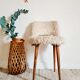 Wooden cream mouldy chair peddling spindle