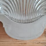 Silver metal dish shell w.rogers