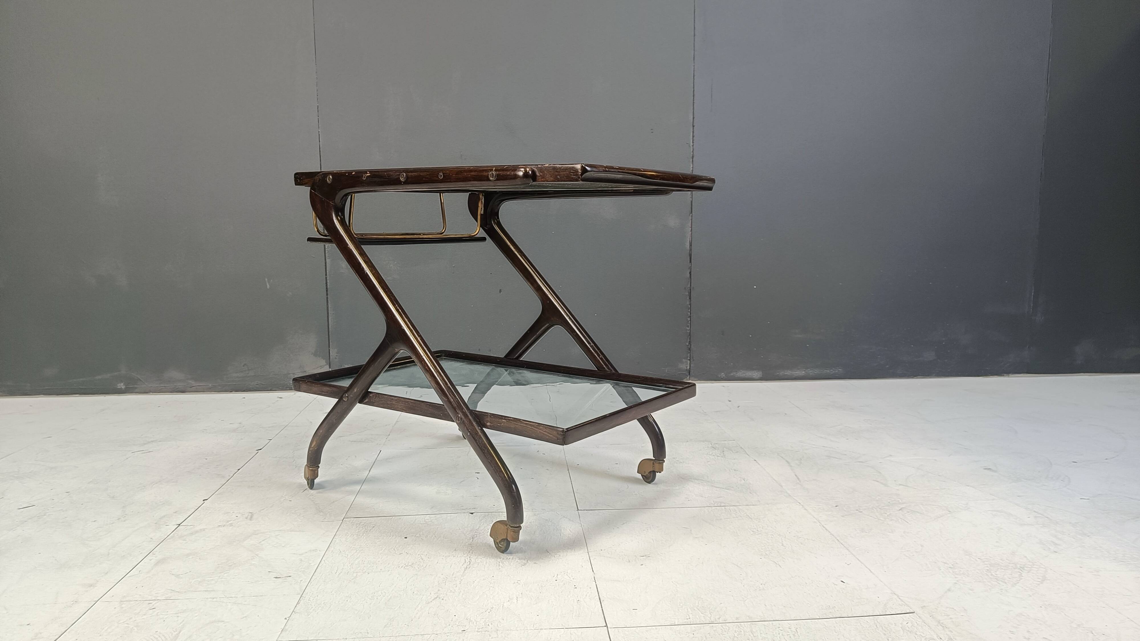 Vintage italian serving trolley, 1950s