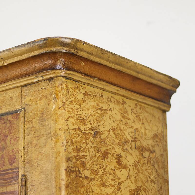 Painted Folk Art Bridal Cupboard