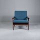 Fauteuil Capella par Illum Wikkelso pour Niels Eilersen. 1959.