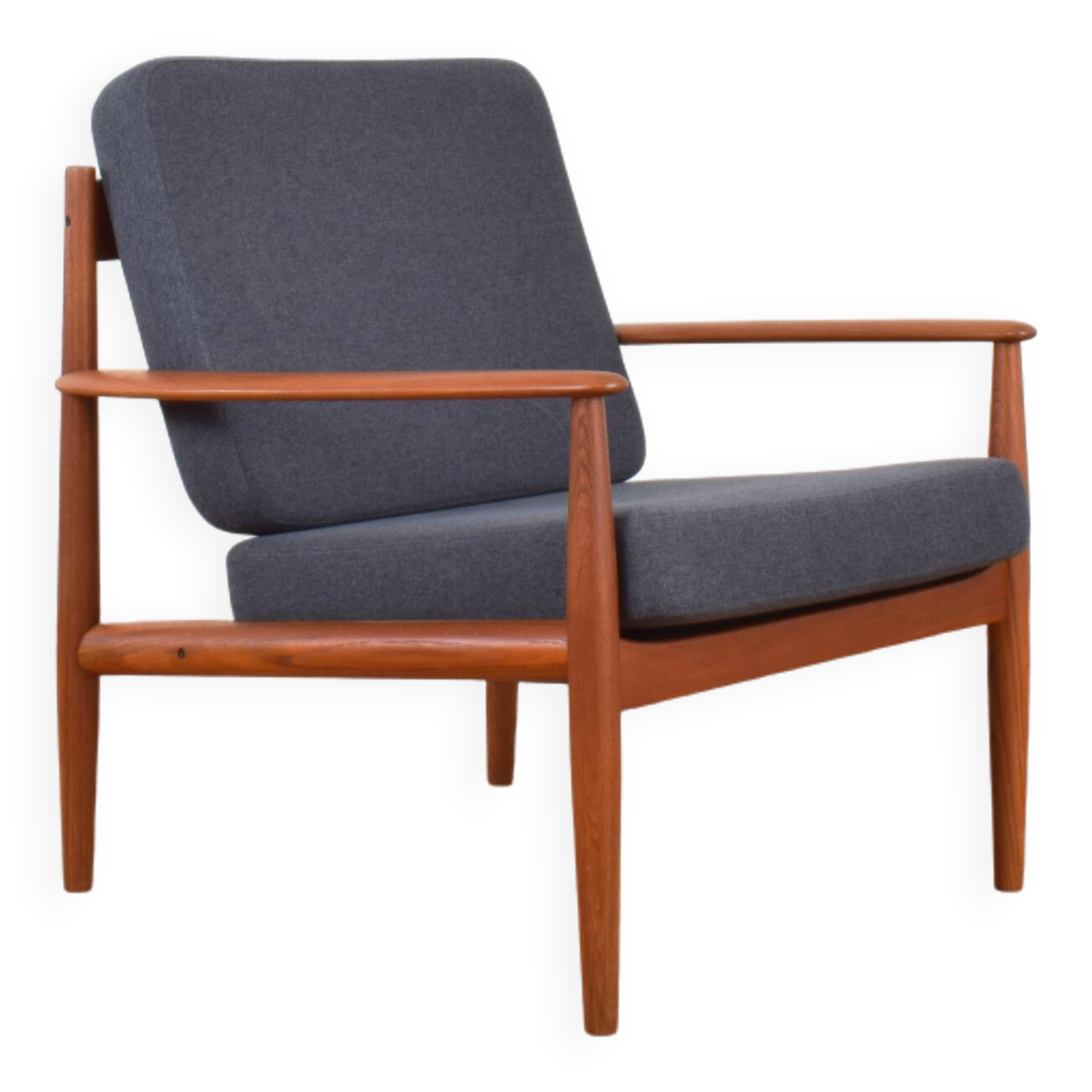 Mid-century Danish teak lounge chair by Grete Jalk of France & Søn, 1960s.