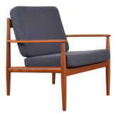 Mid-century Danish teak lounge chair by Grete Jalk of France & Søn, 1960s.