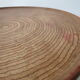 1950s wooden circular flat bowl plate pink beech