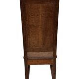 Art Deco High Back chair in oak minimalist design